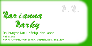marianna marky business card