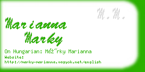 marianna marky business card